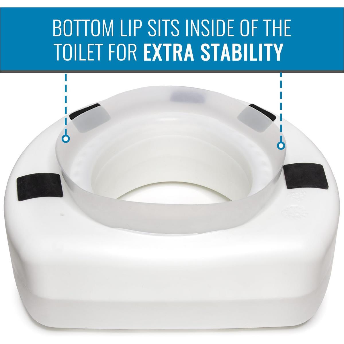 HealthSmart Portable Elevated Toilet Seat Risers