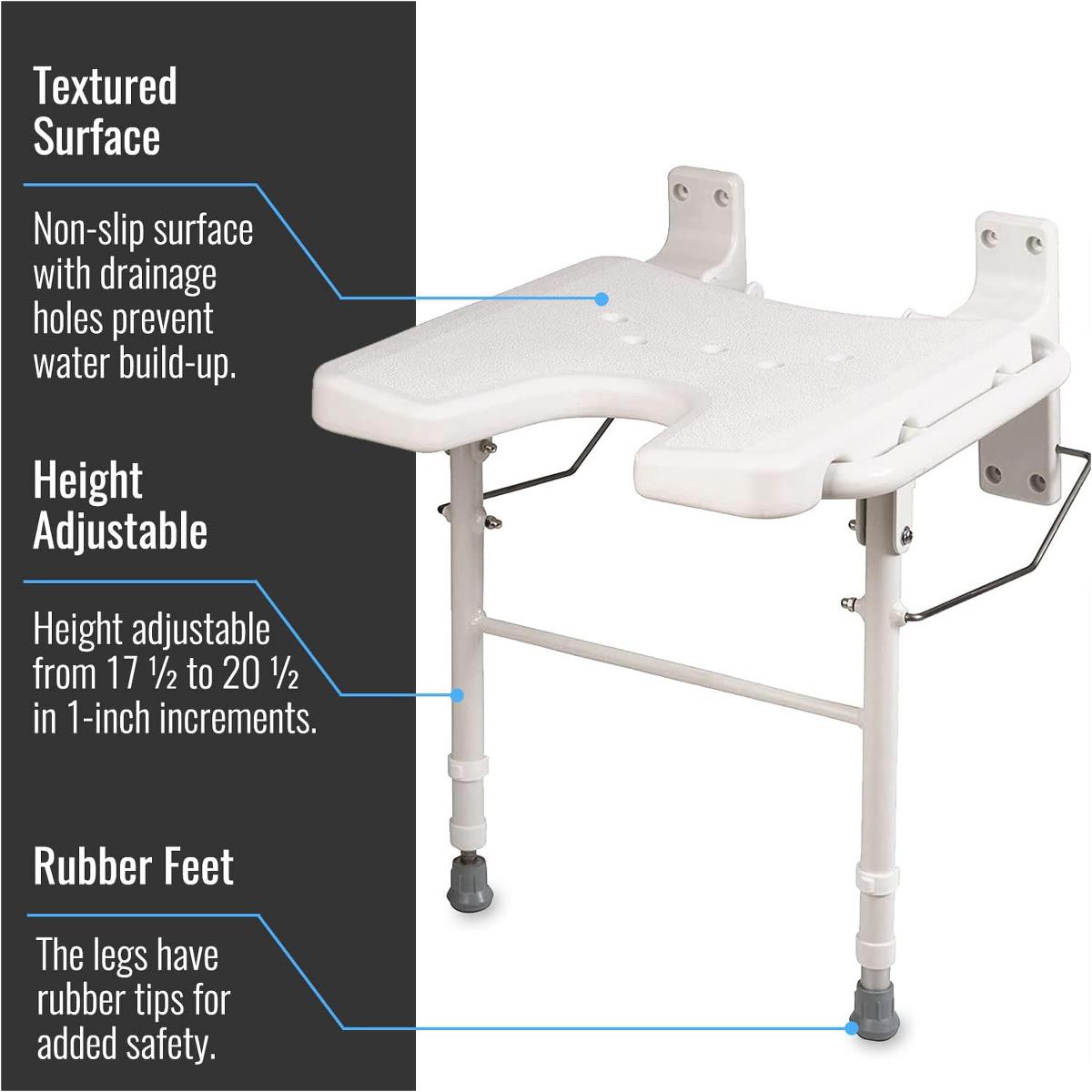 Healthsmart Wall Mount Shower Benches - BeHope
