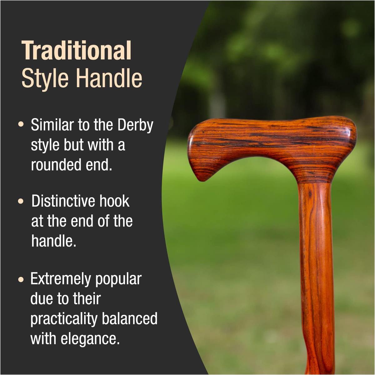 Brazos Twisted Cocobolo Walking Cane - BeHope