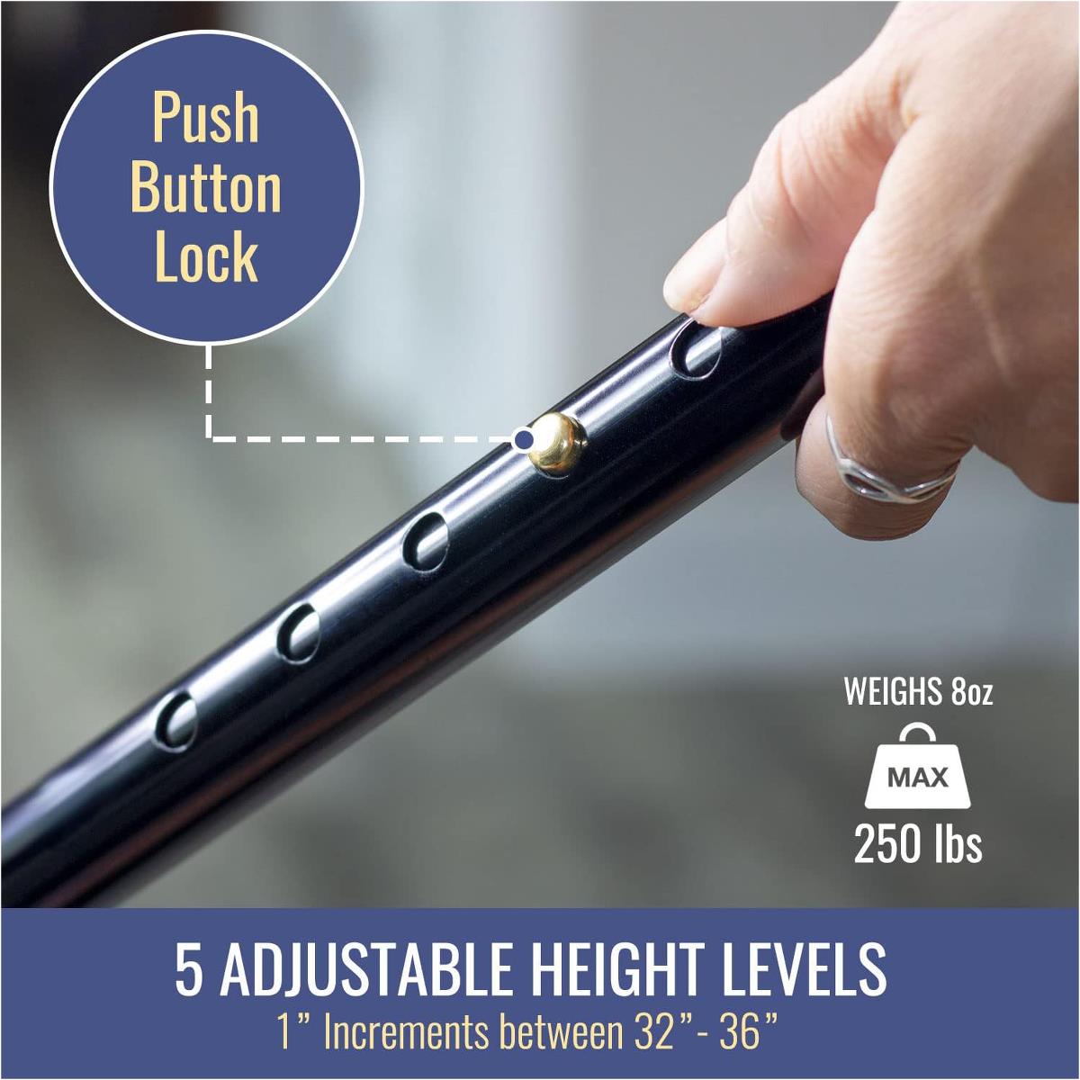 Healthsmart Adjustable Folding Canes - BeHope