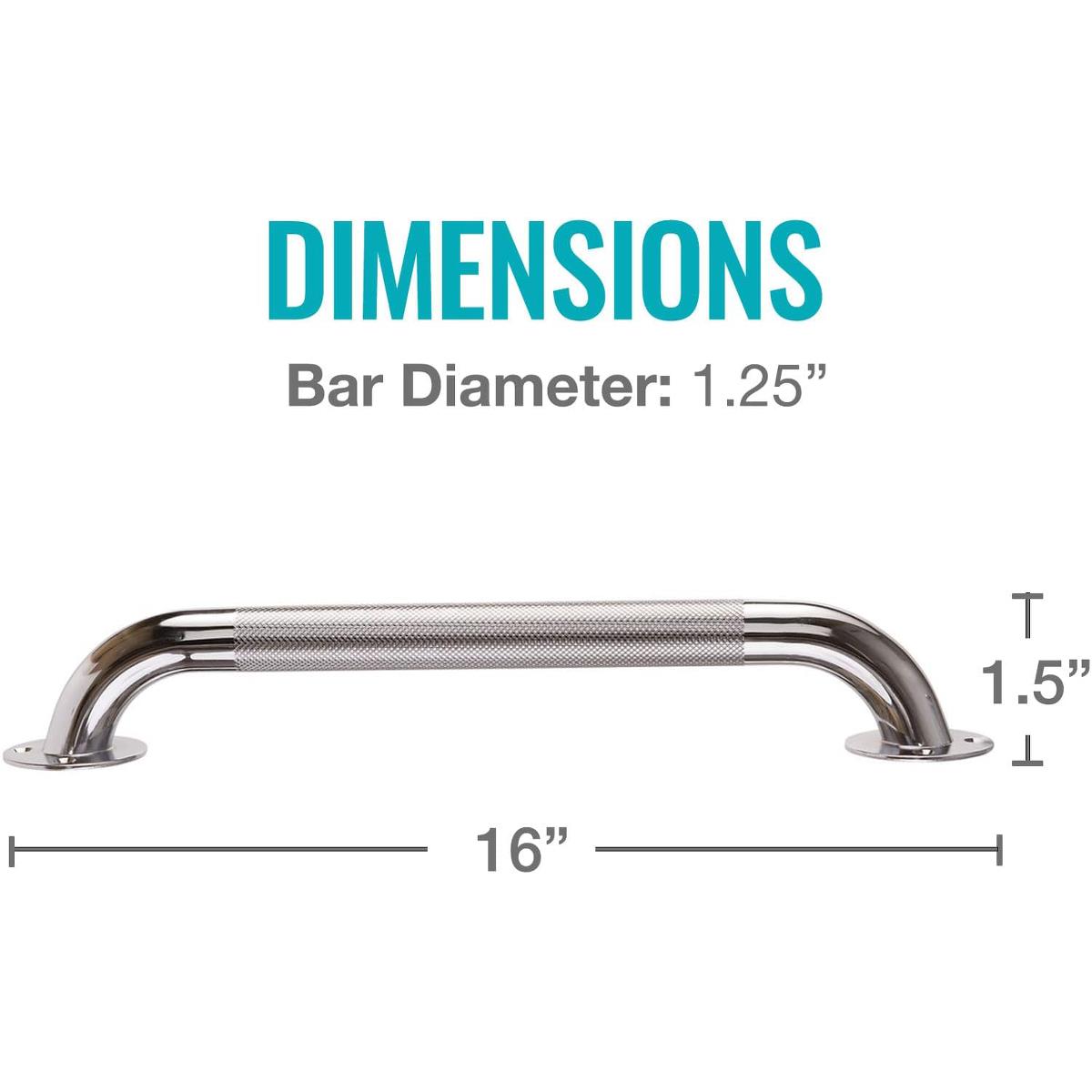 Institutional Knurled Grab Bars - BeHope
