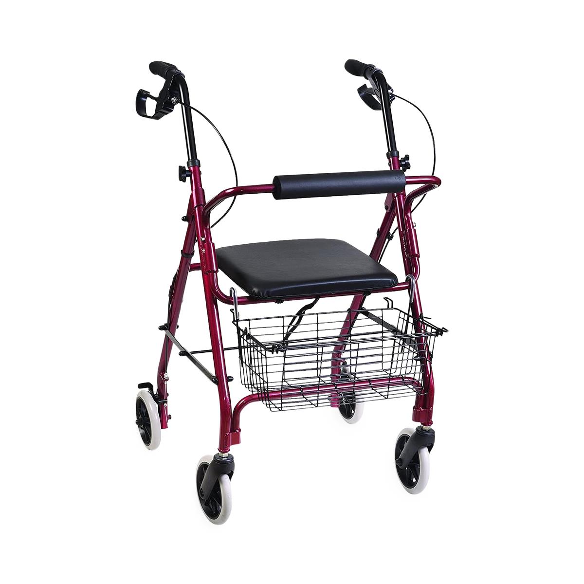 HealthSmart Folding Aluminum Rollator Walkers
