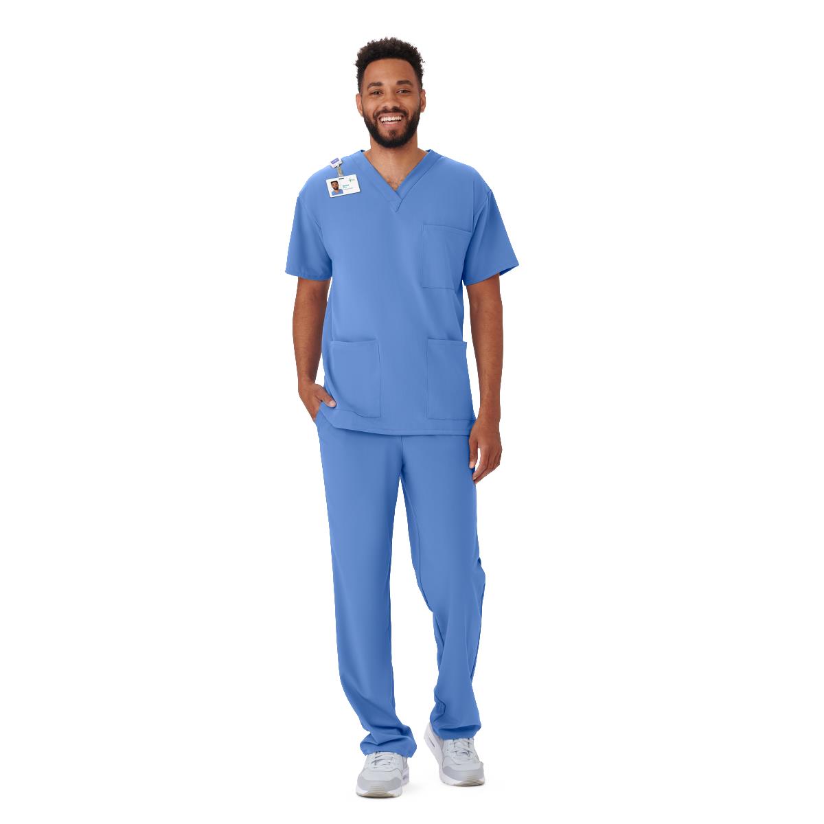 Henderson AVE Unisex 3-Pocket Scrub Tops with Shoulder Loop (Style 4615)