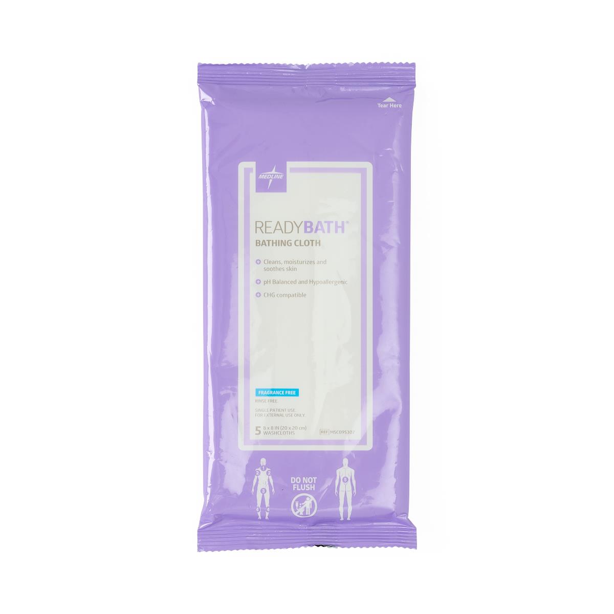 ReadyBath Total Body Cleansing Standard Weight Washcloths - BeHope