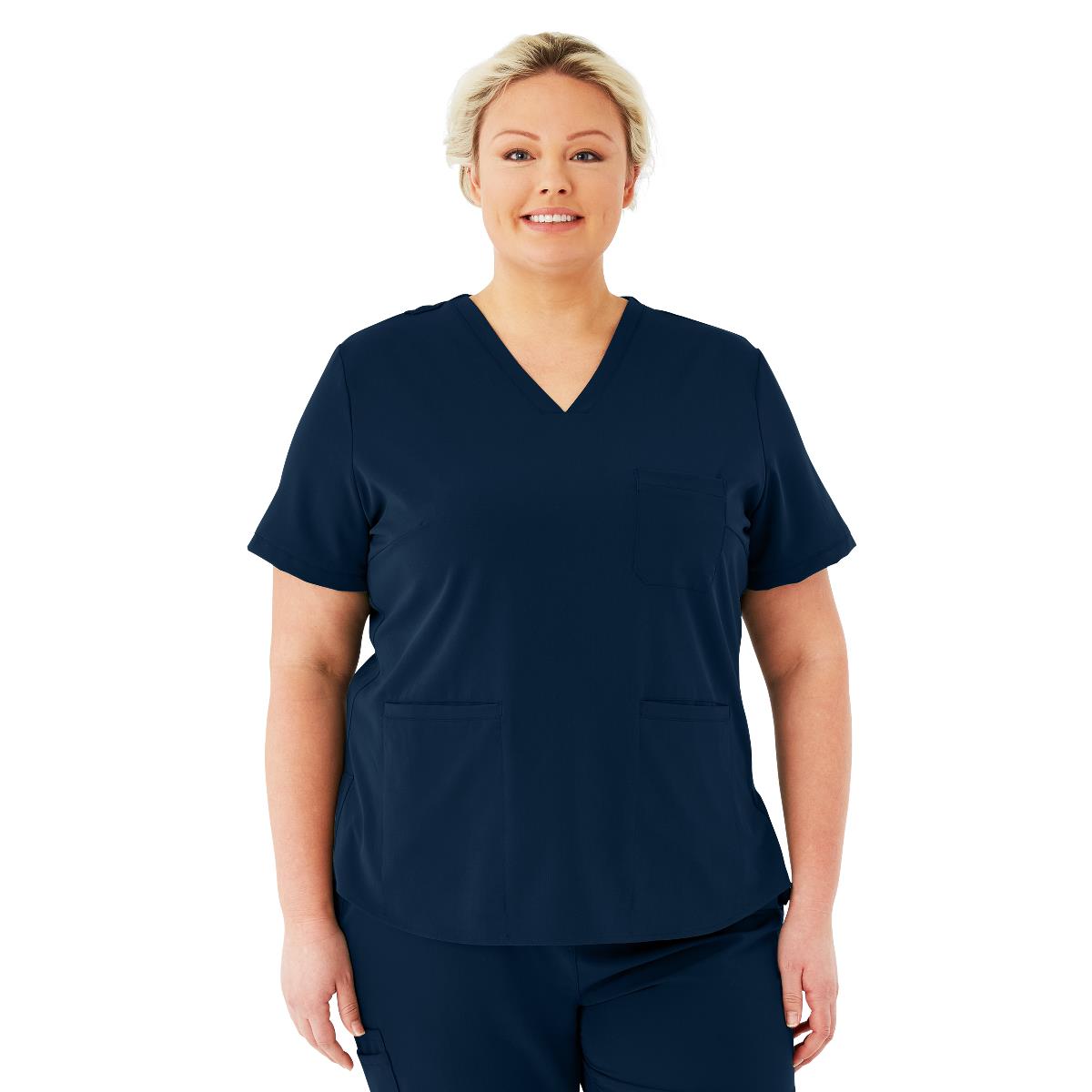 Lexington AVE Women's V-Neck Scrub Tops with 3 Pockets - BeHope
