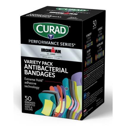 CURAD Performance Series Antibacterial Bandages