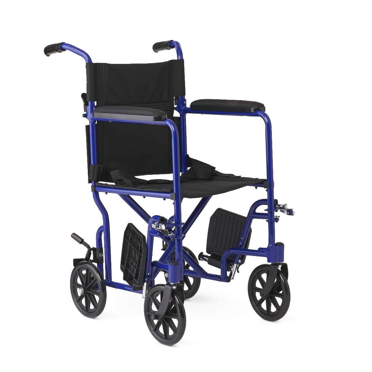 Medline Basic Aluminum Transport Chair with 8" Wheels