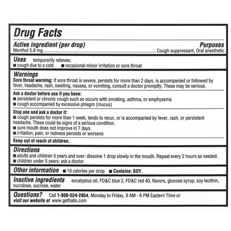 Halls Relief Cough + Sore Throat Drops
