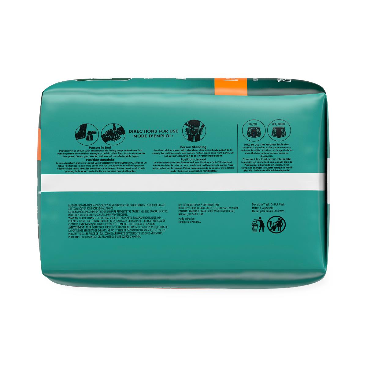 Depend Disposable Adult Incontinence Protection Briefs