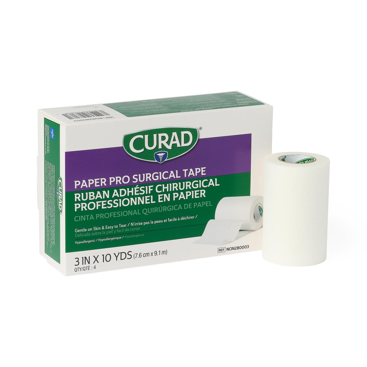 Medical Tape Curad® Paper Pro White Paper Nonsterile - Behope