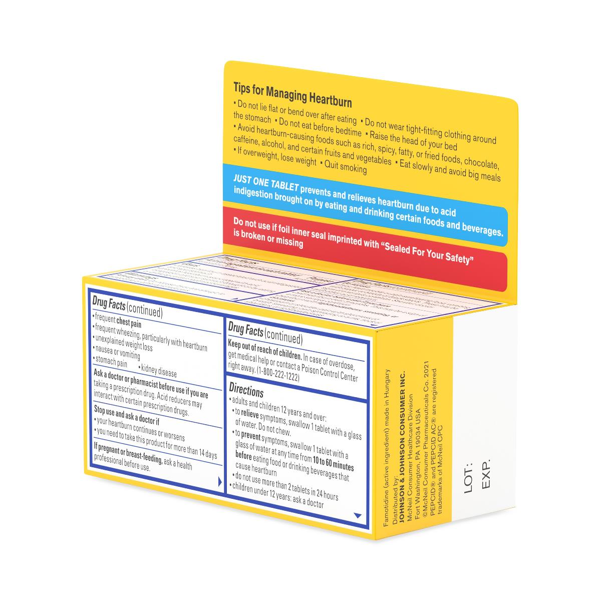 Pepcid AC Maximum Strength Famotidine Tablets