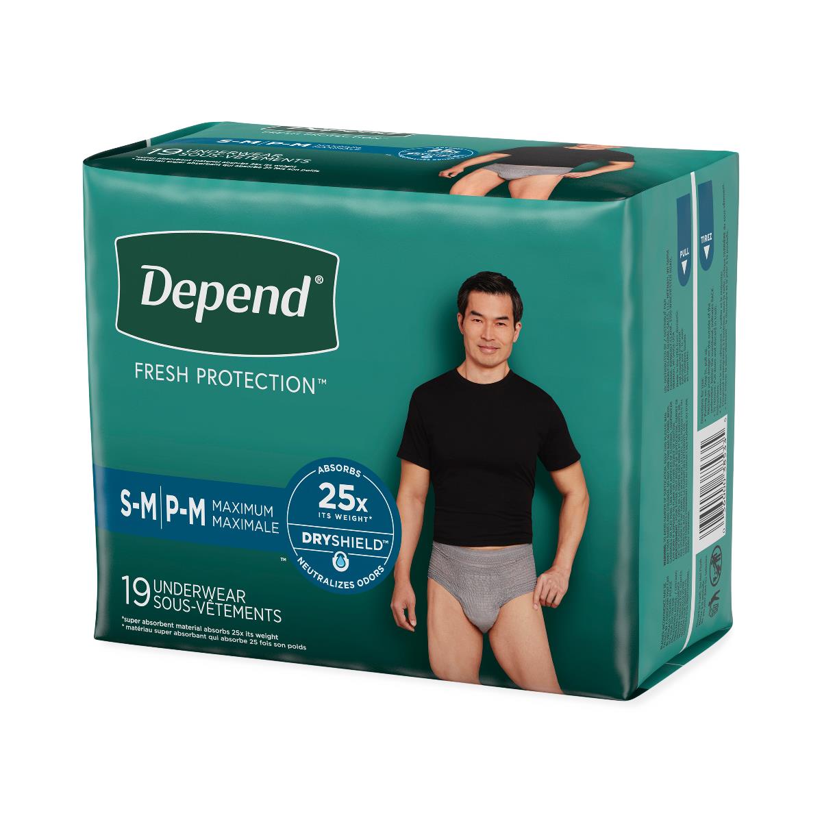 Depend Fit-flex Maximum Absorbency Men's Underwear - BeHope