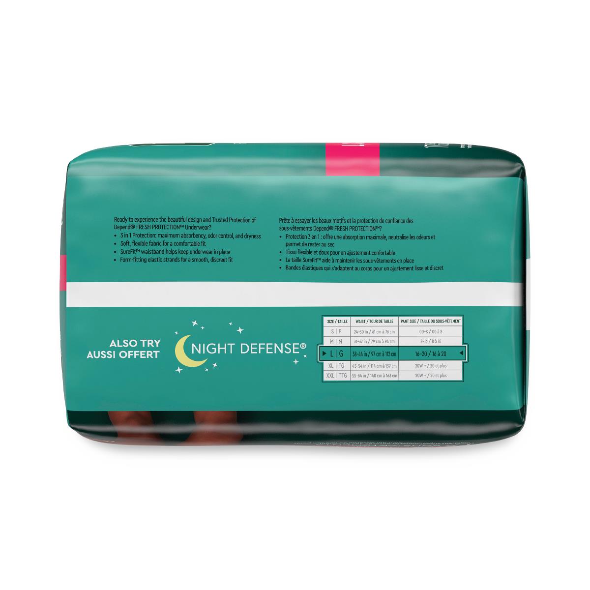 Depend Fresh Protection Incontinence Underwear For Women - BeHope