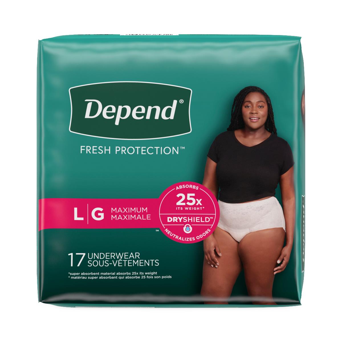 Depend Fresh Protection Incontinence Underwear For Women - BeHope