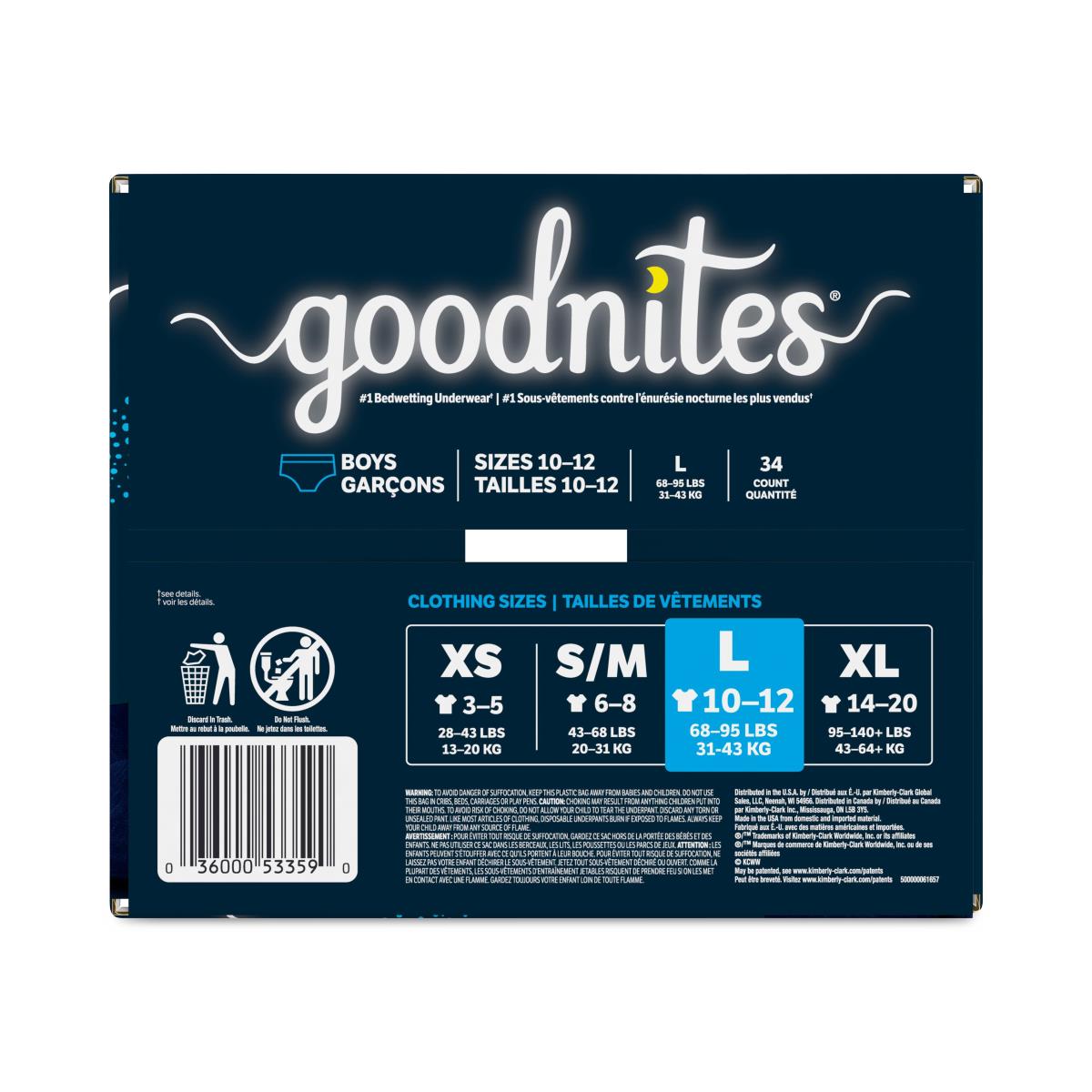 Goodnites Boys' Overnight Bedwetting Underwear - BeHope