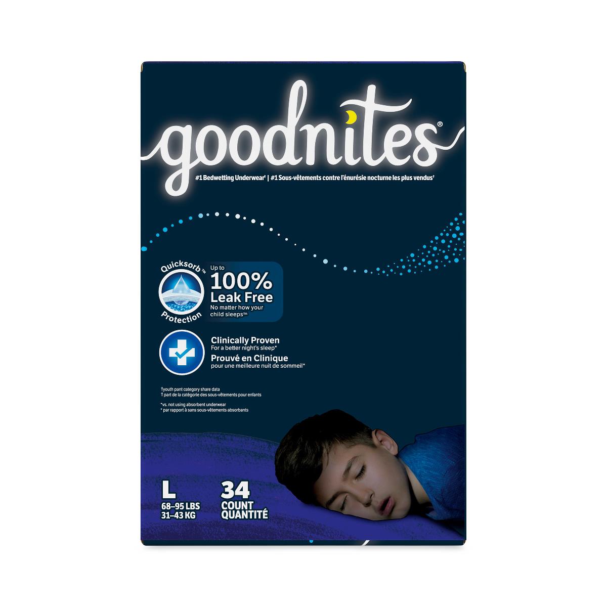 Goodnites Boys' Overnight Bedwetting Underwear - BeHope