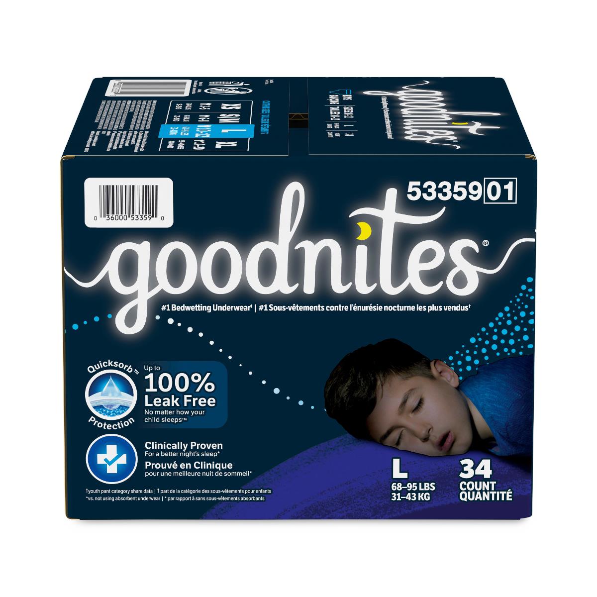 Goodnites Boys' Overnight Bedwetting Underwear - BeHope