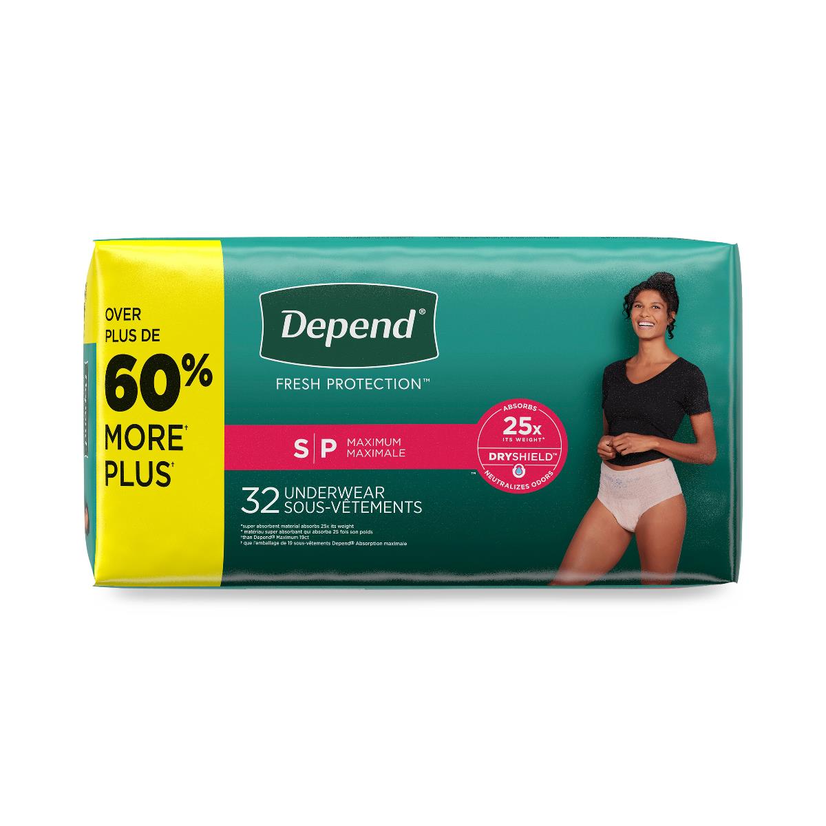 Depend Fresh Protection Incontinence Underwear For Women - BeHope