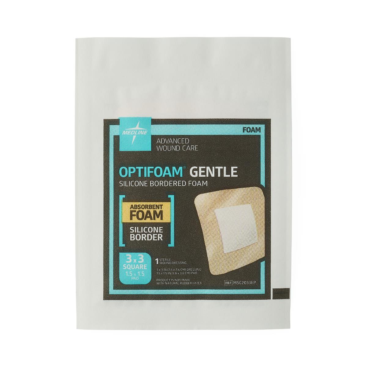 Optifoam Gentle Foam Wound Dressings with Silicone Adhesive Border