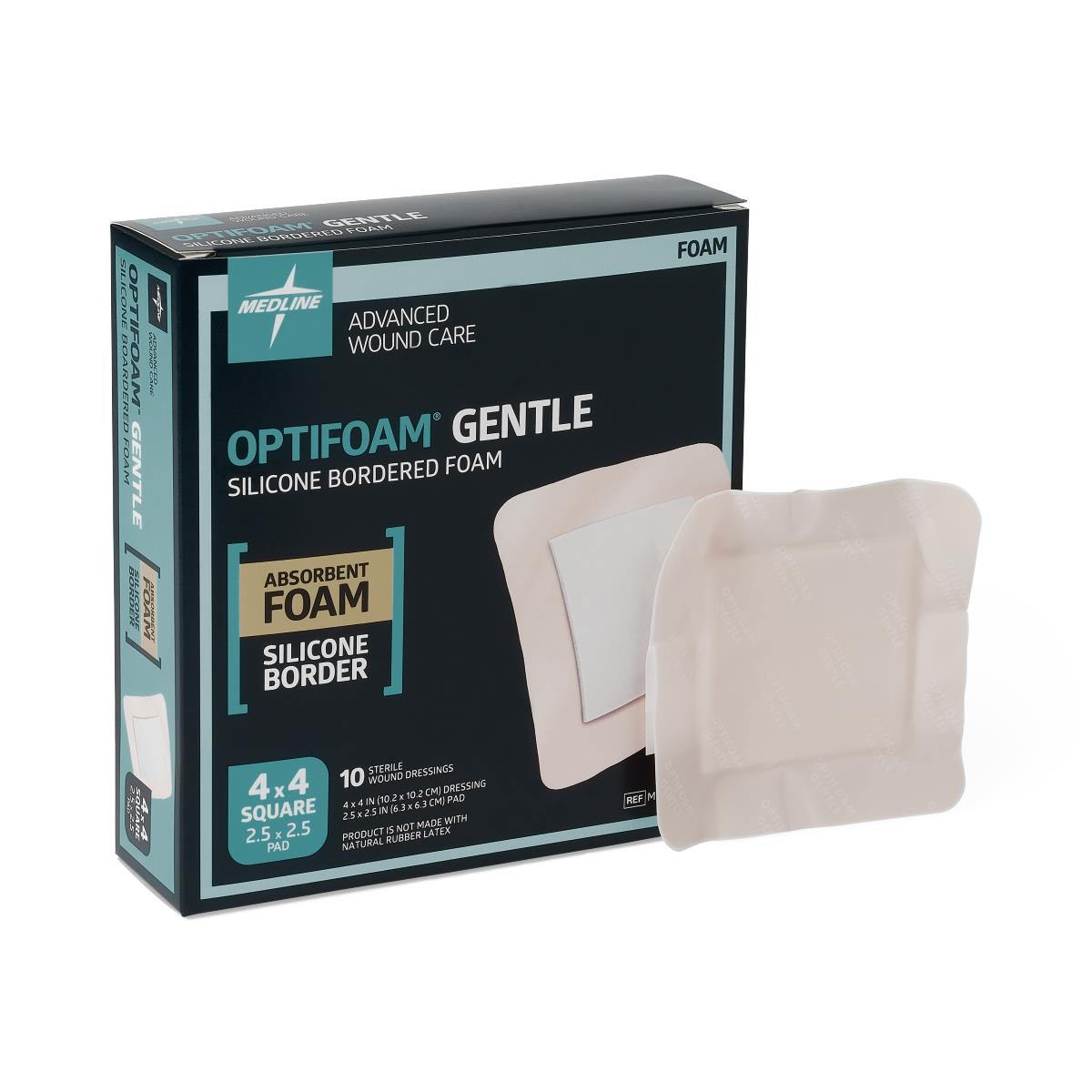 Optifoam Gentle Foam Wound Dressings with Silicone Adhesive Border