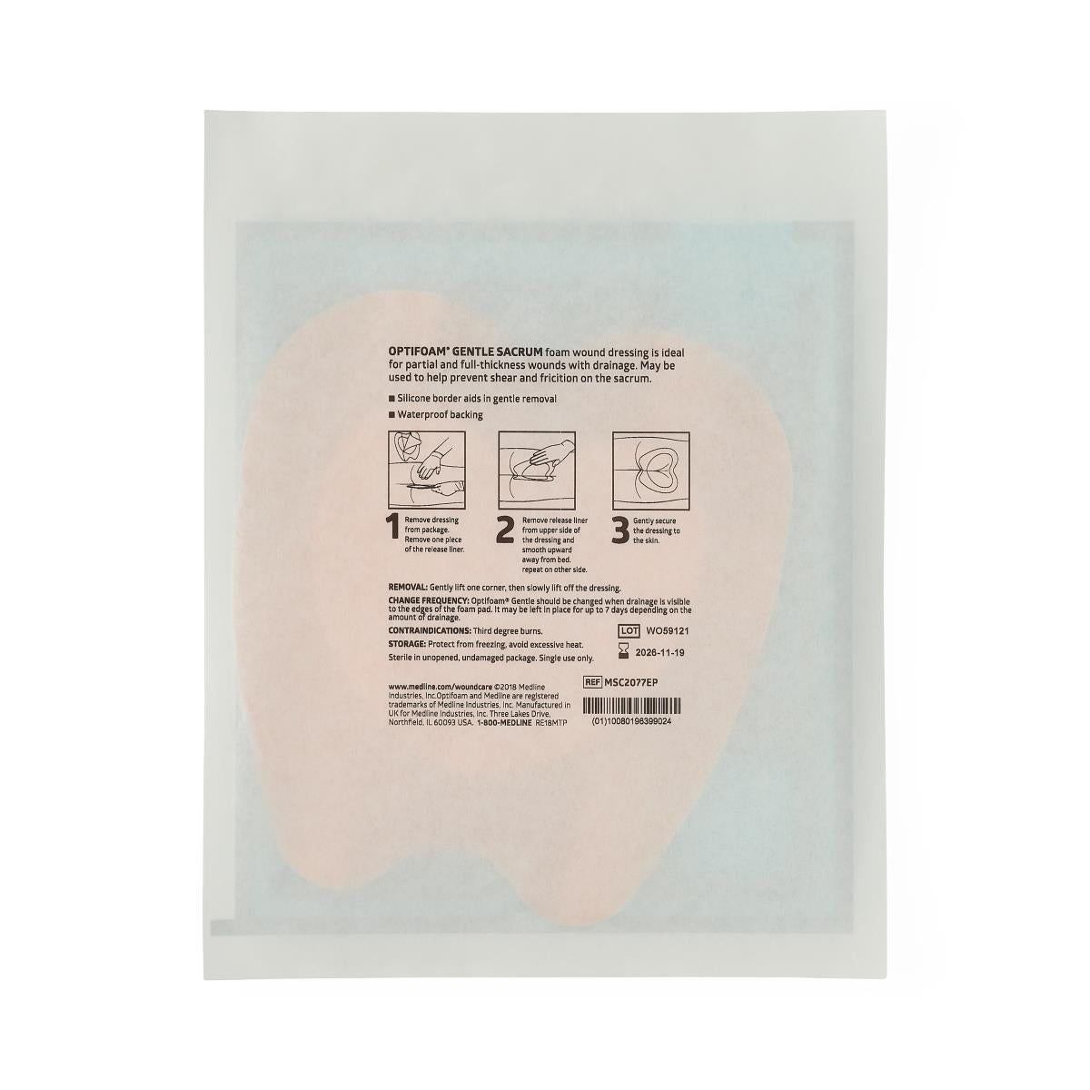 Optifoam Gentle Foam Wound Dressings with Silicone Adhesive Border