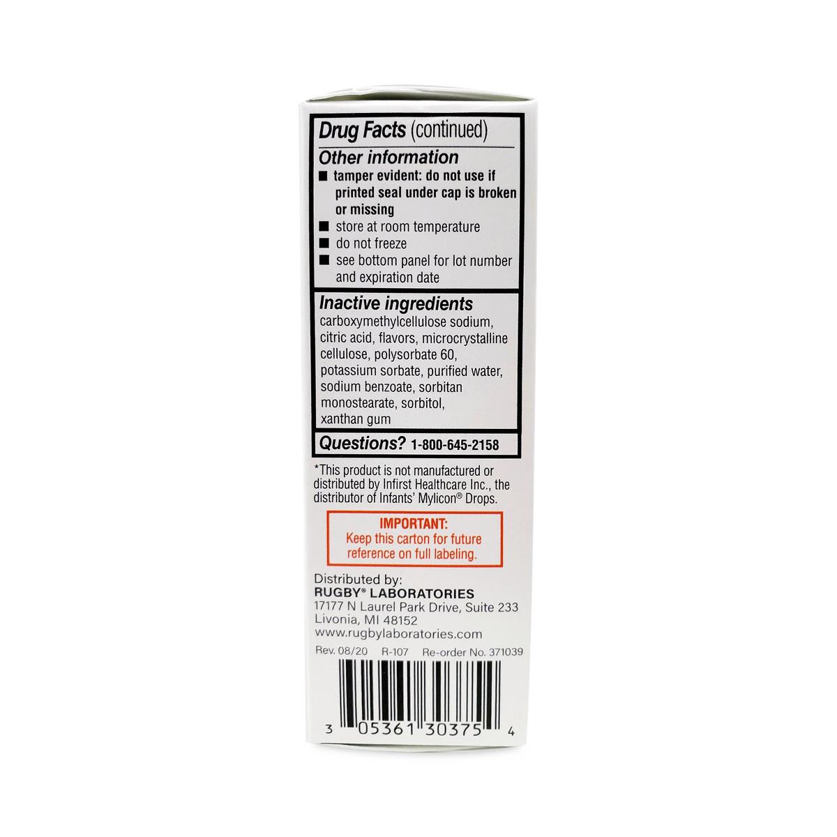 Rugby Infants' Simethocine Drops - BeHope