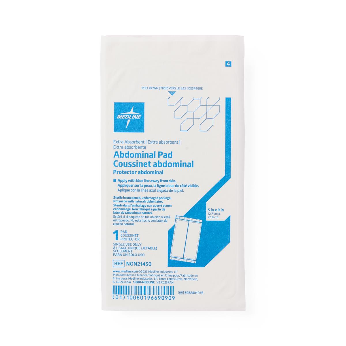 Abdominal Pad Medline Sterile 1 Per Pack