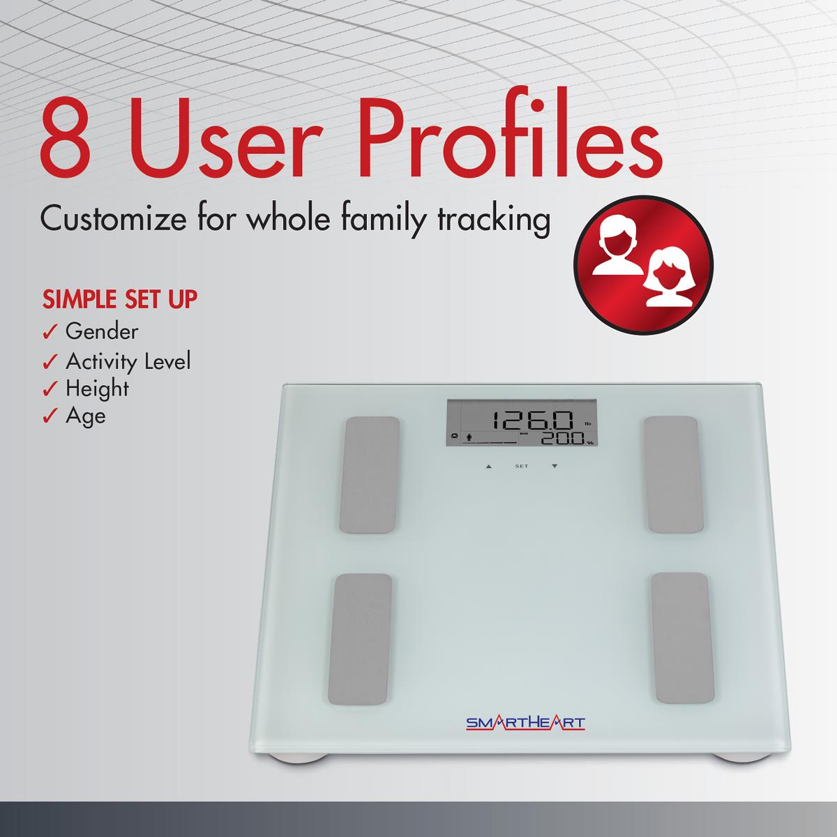 Smartheart Digital Weight Scales - BeHope