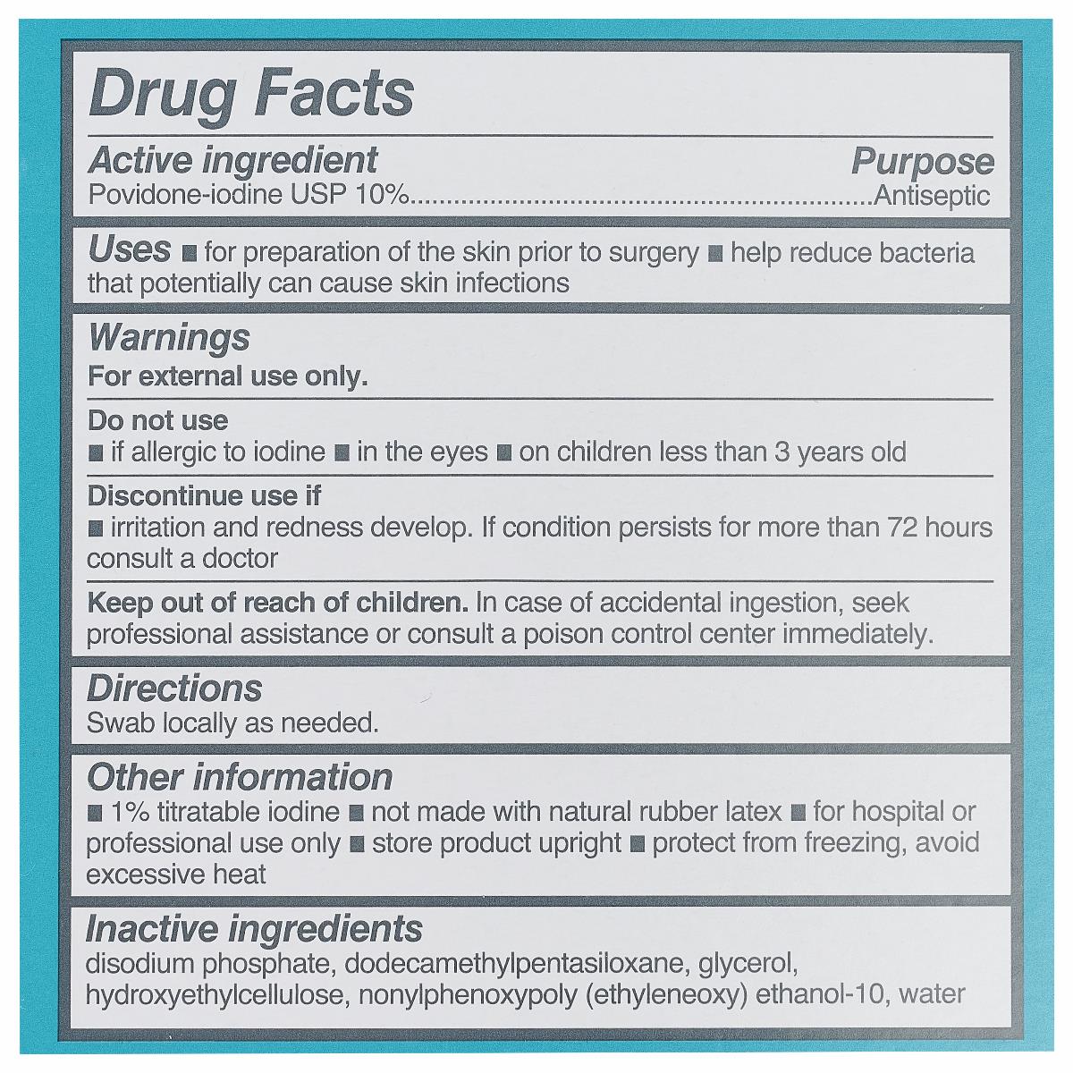 Medline Antiseptic Povidone-Iodine Swabs