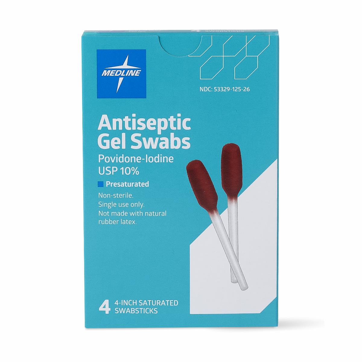 Medline Antiseptic Povidone-Iodine Swabs