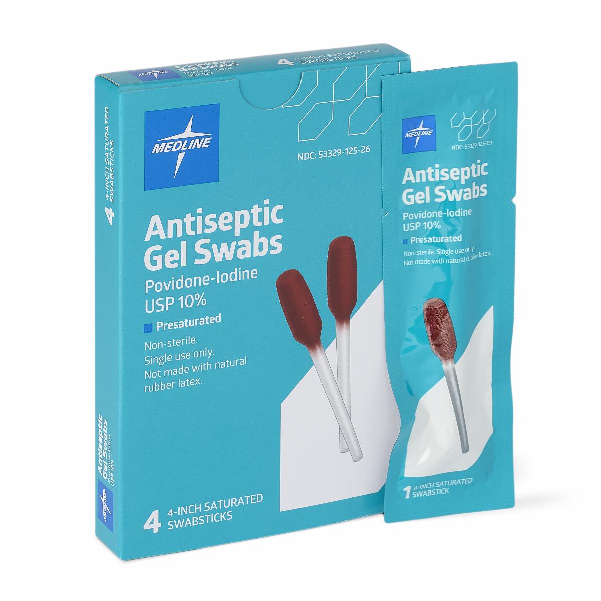 Medline Antiseptic Povidone-Iodine Swabs