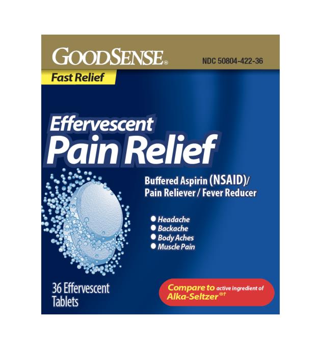 GoodSense Effervescent Antacid and Pain Relief Tablets