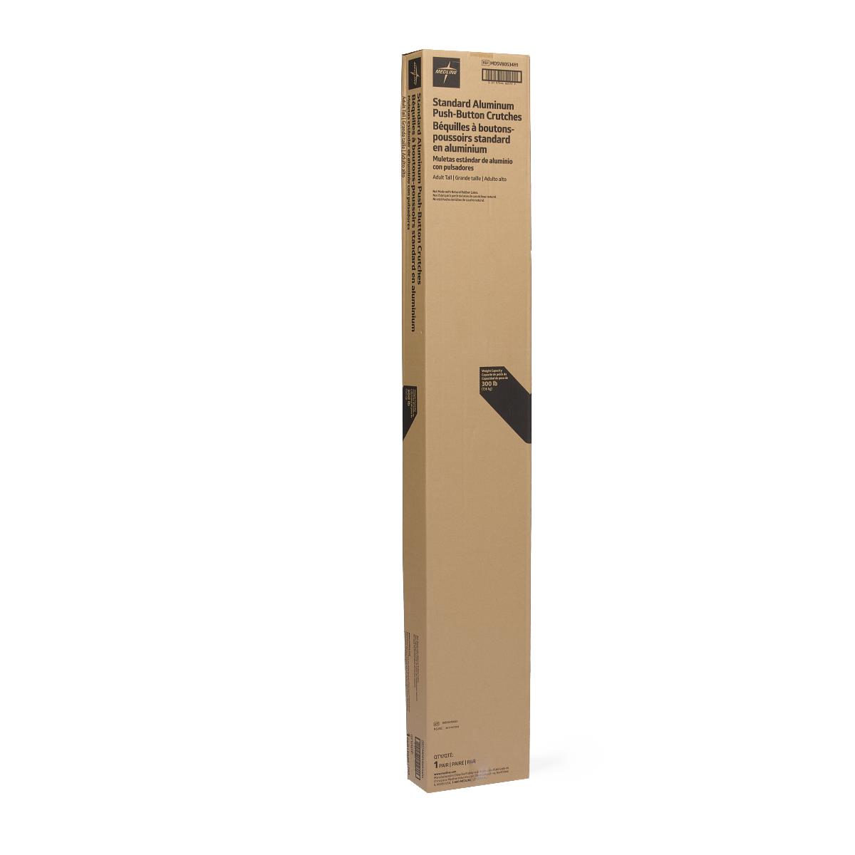 Medline Standard Aluminum Push-Button Crutches