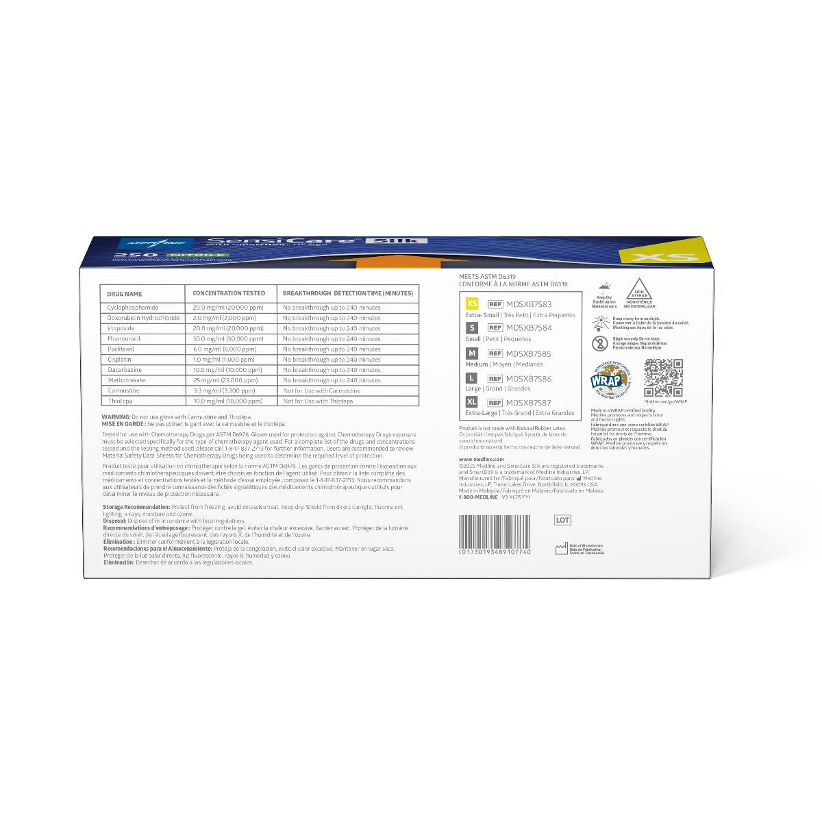 SensiCare Silk Powder-Free Nitrile Exam Gloves with SmartBox Design