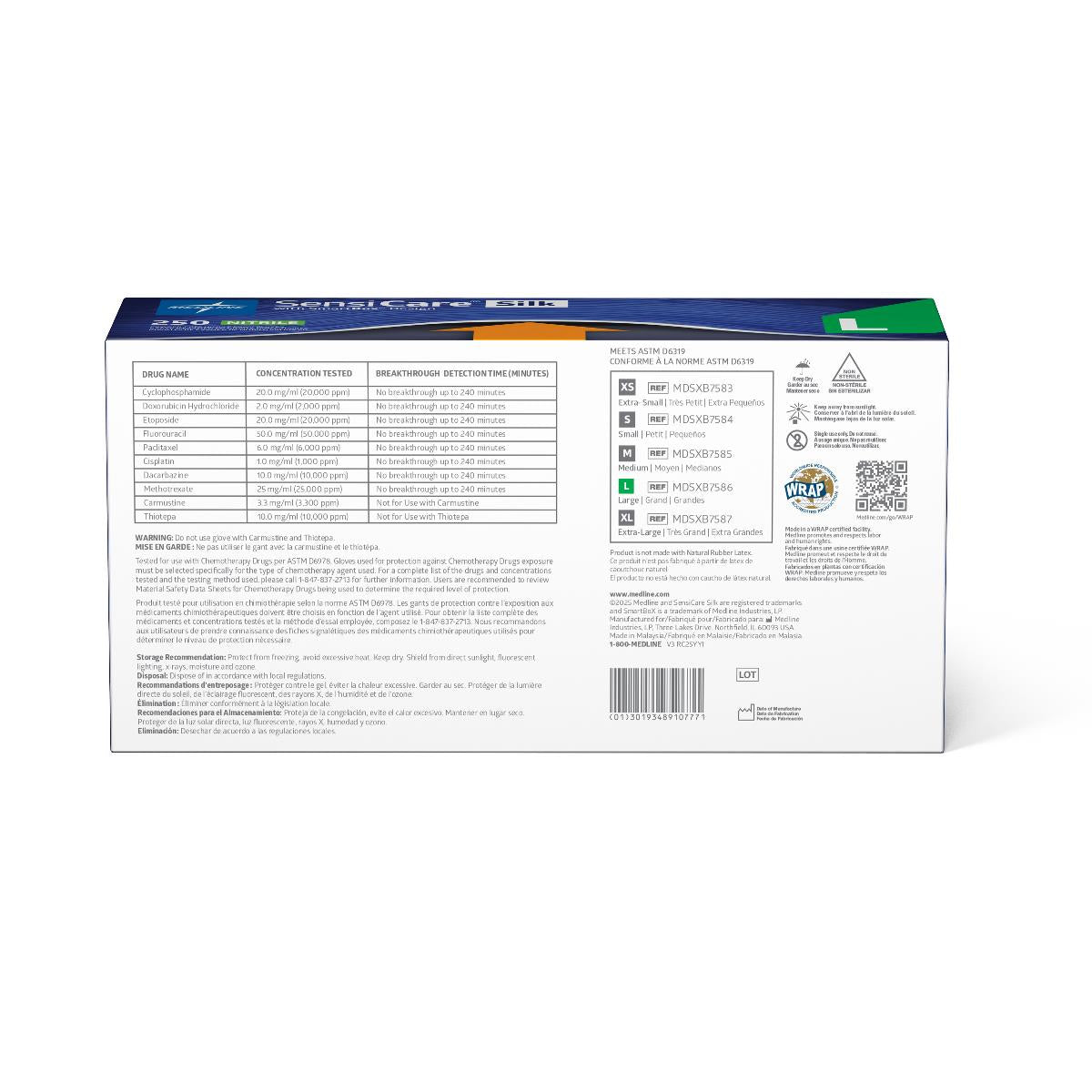SensiCare Silk Powder-Free Nitrile Exam Gloves with SmartBox Design