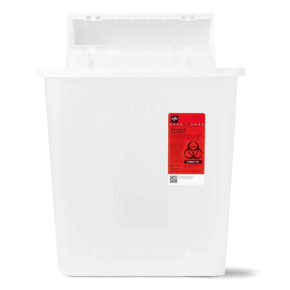 Medline Biohazard Patient Room Sharps Disposal Containers