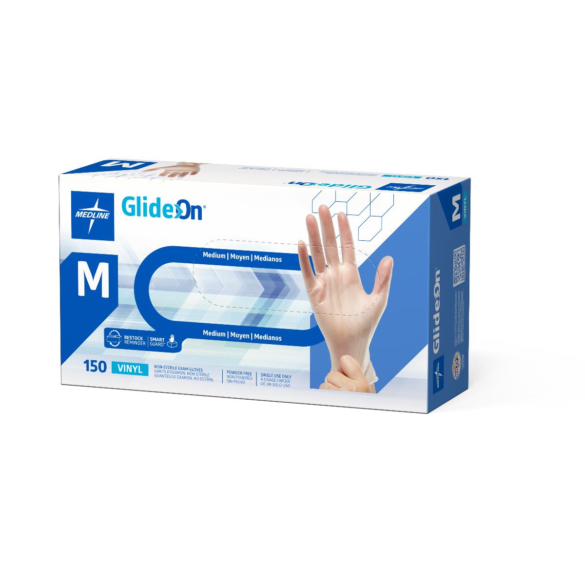 Glide-On Powder-Free Vinyl Exam Gloves - CA Only