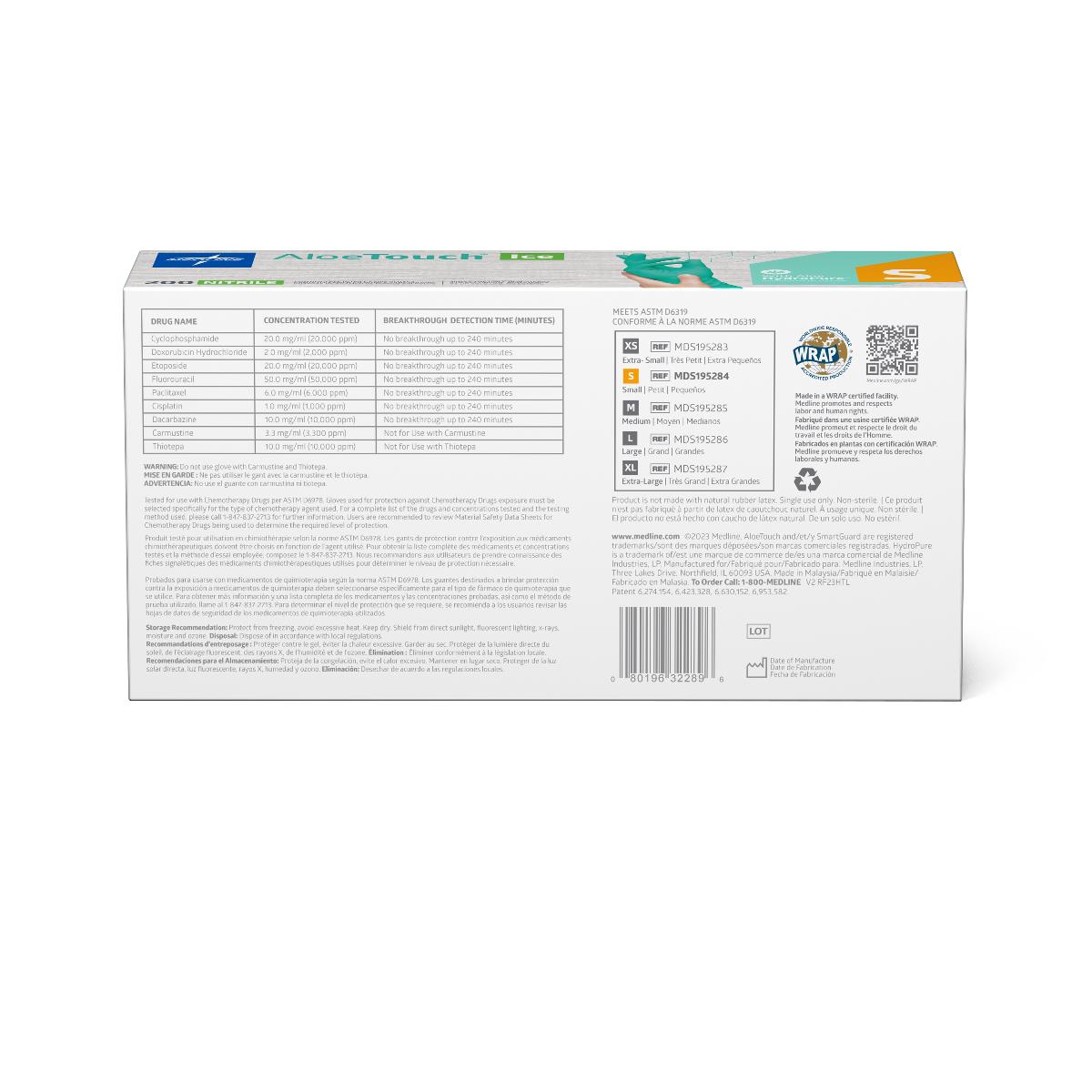 AloeTouch ICE Powder-Free Nitrile Exam Gloves