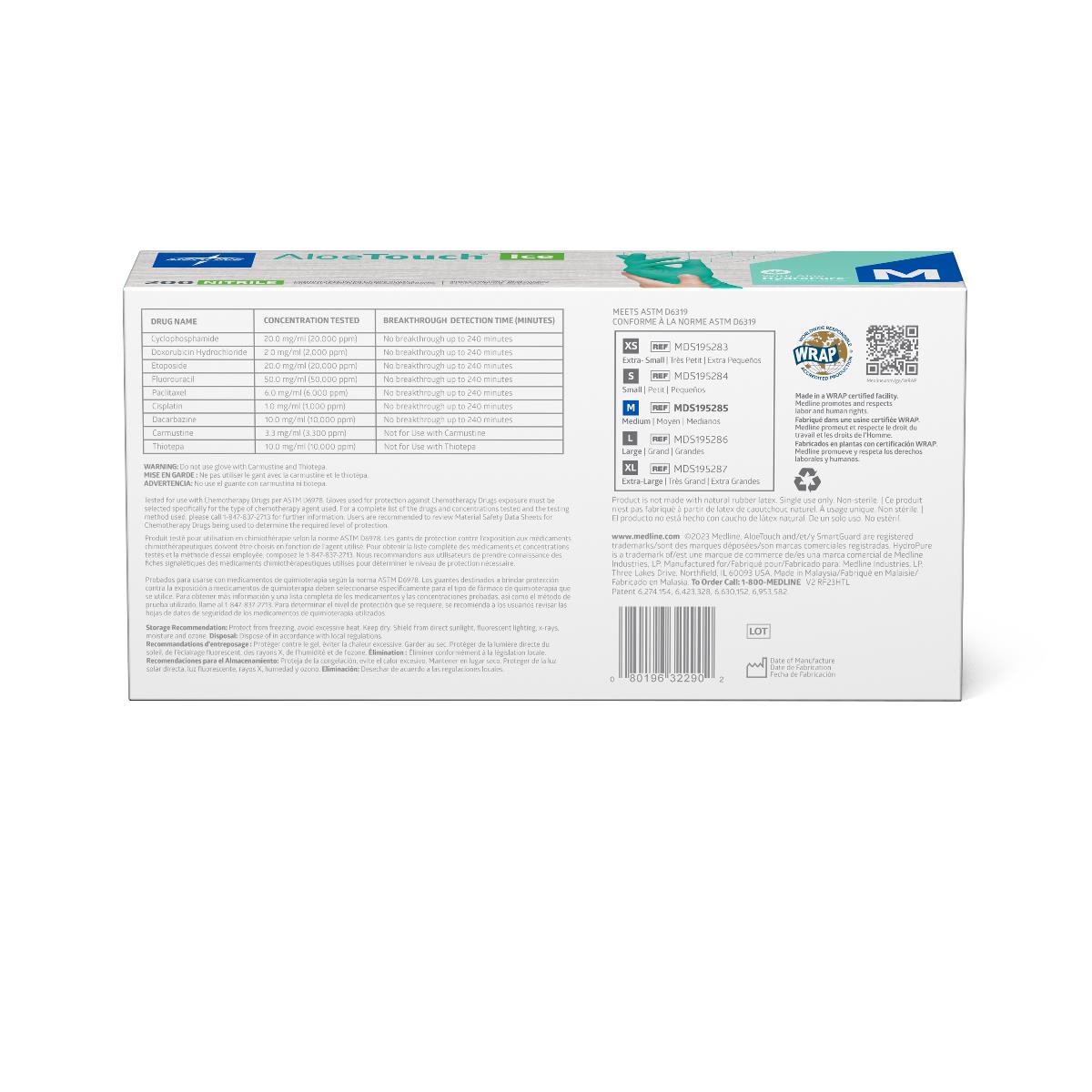 AloeTouch ICE Powder-Free Nitrile Exam Gloves