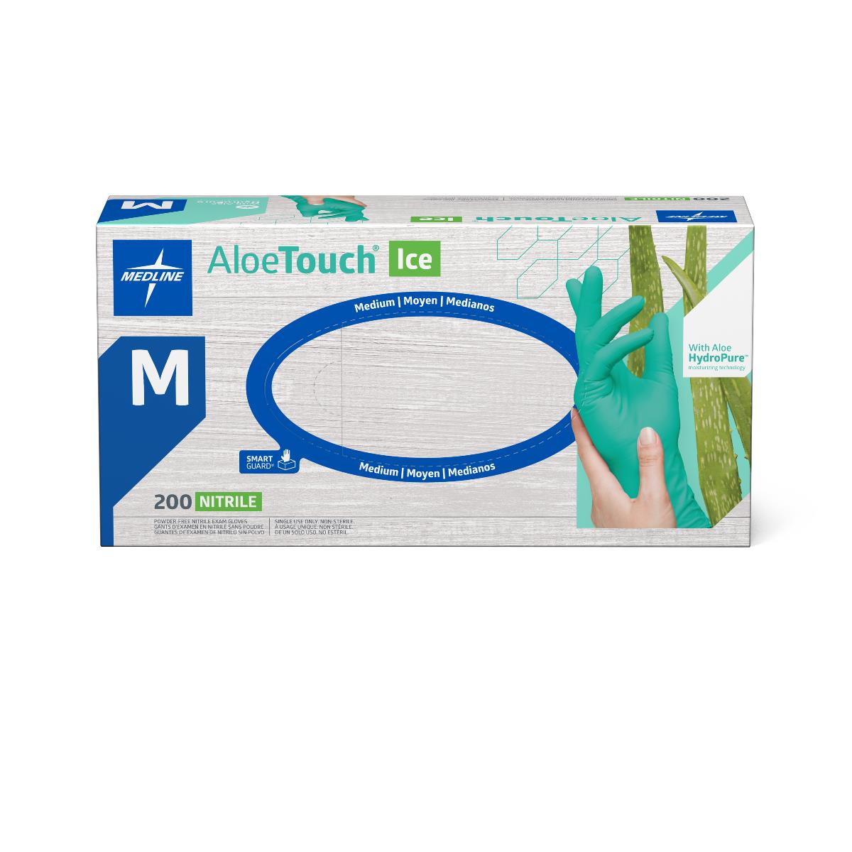 AloeTouch ICE Powder-Free Nitrile Exam Gloves