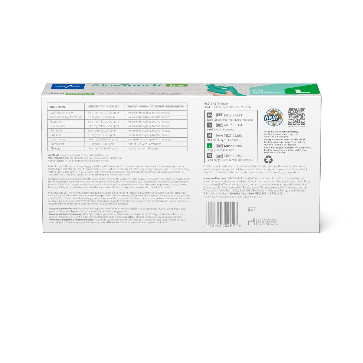 AloeTouch ICE Powder-Free Nitrile Exam Gloves