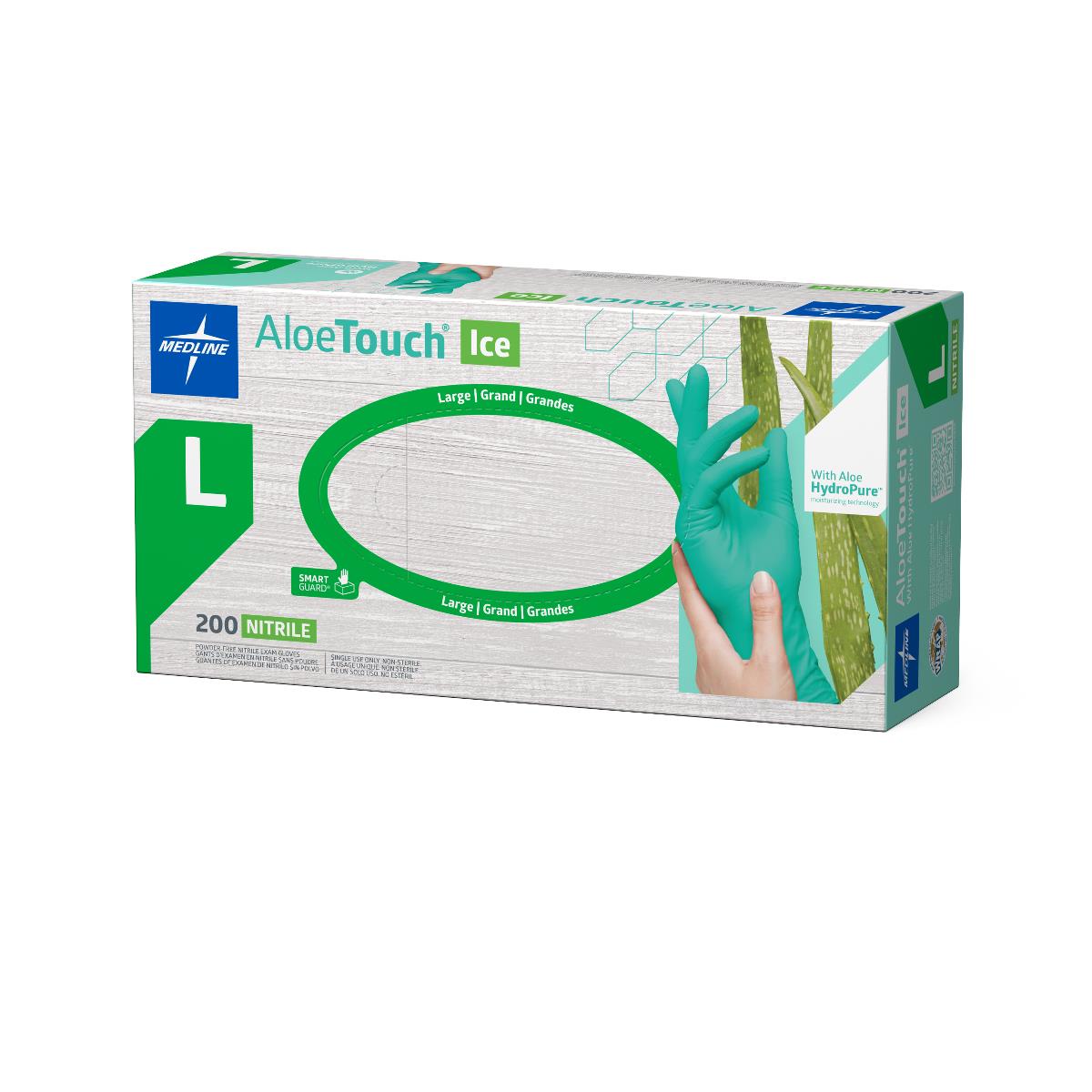 AloeTouch ICE Powder-Free Nitrile Exam Gloves