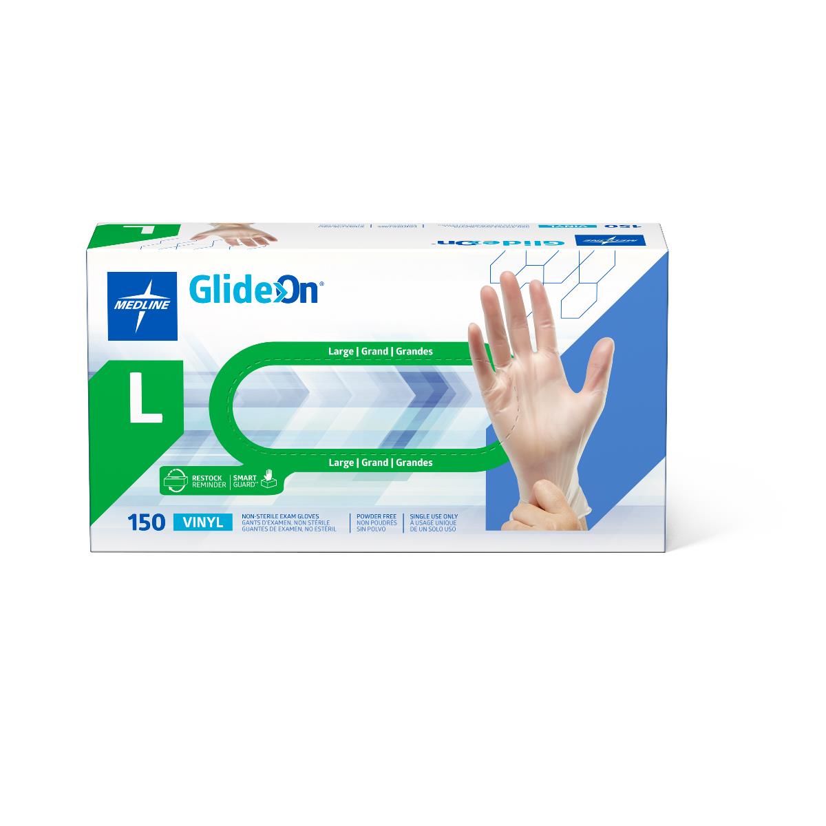 Glide-On Powder-Free Vinyl Exam Gloves