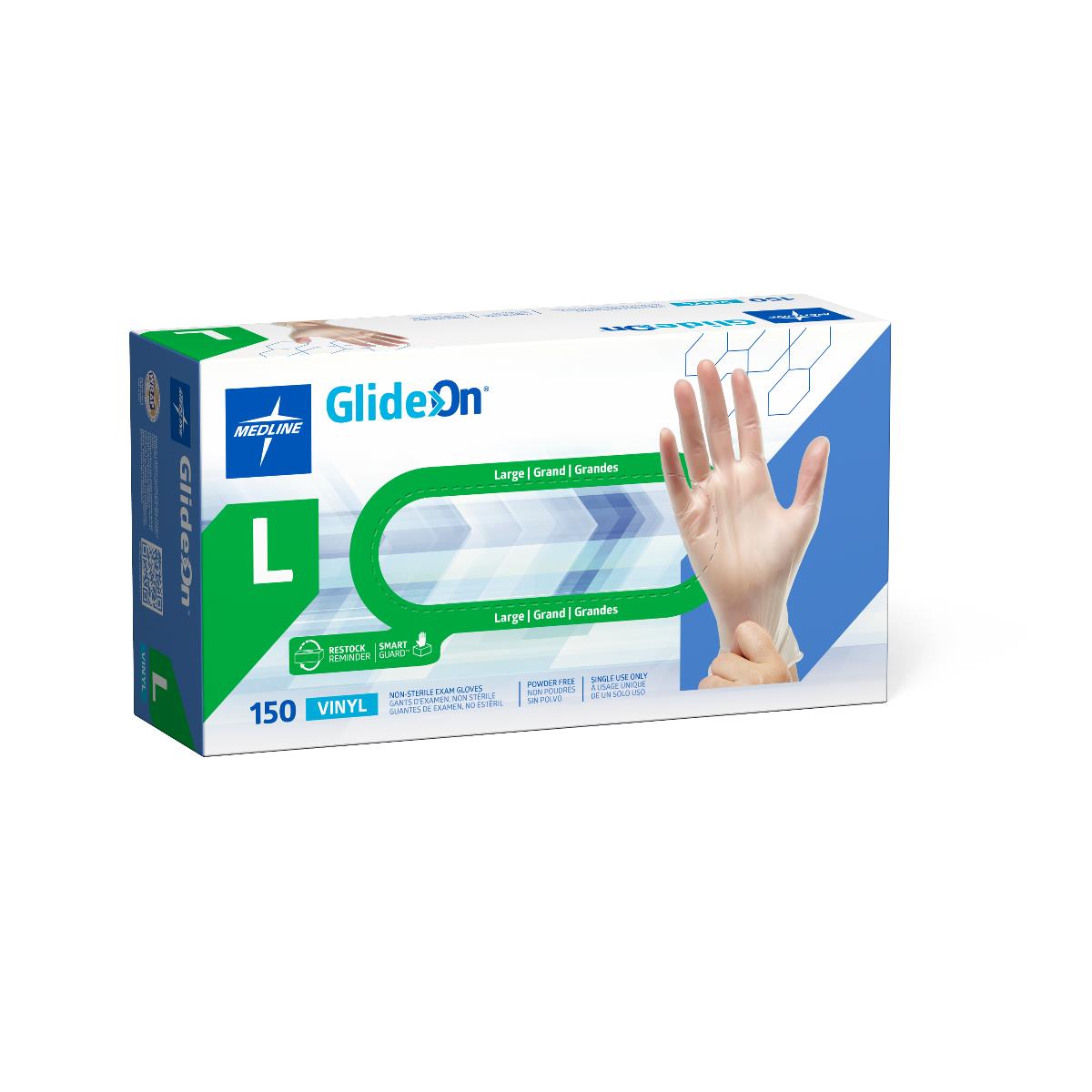 Glide-On Powder-Free Vinyl Exam Gloves