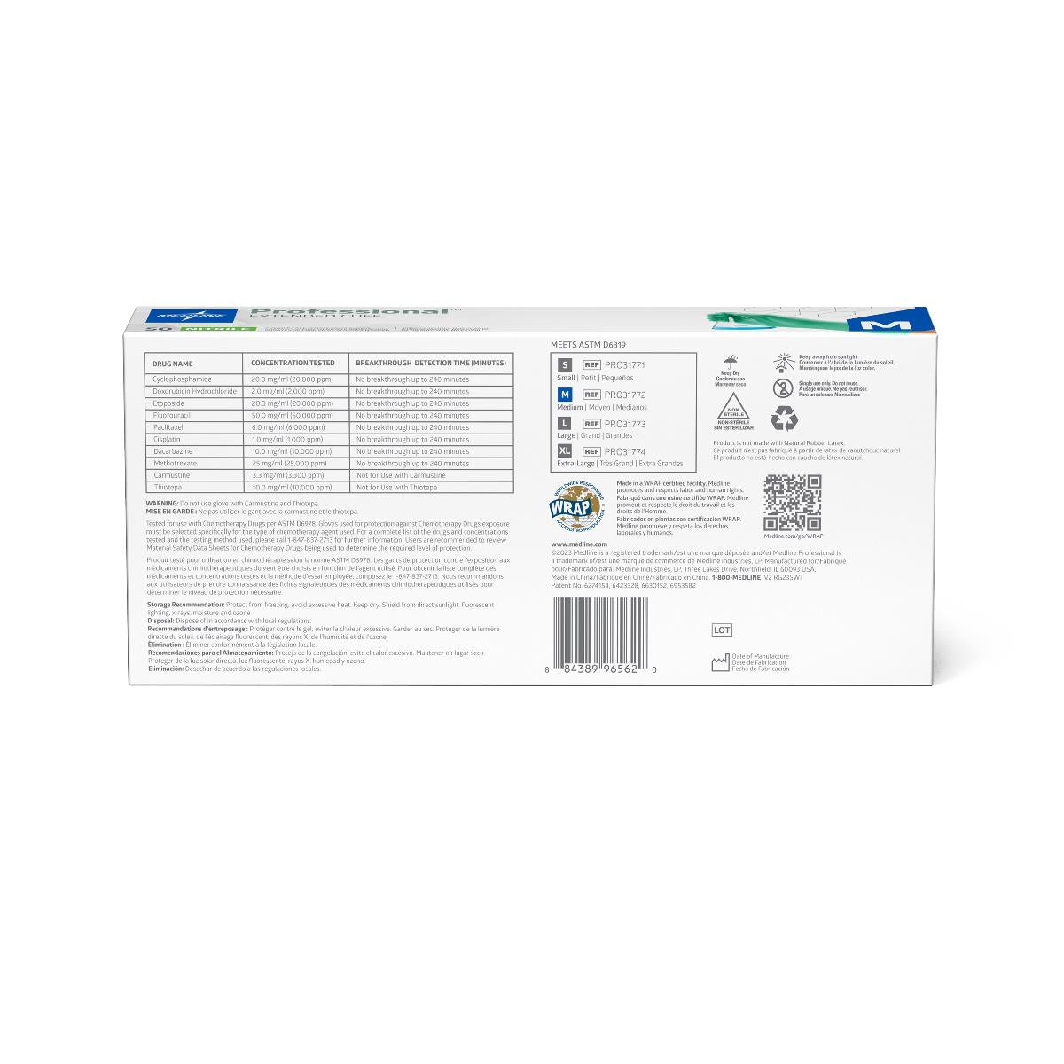 Medline Professional Nitrile Chemo Exam Gloves
