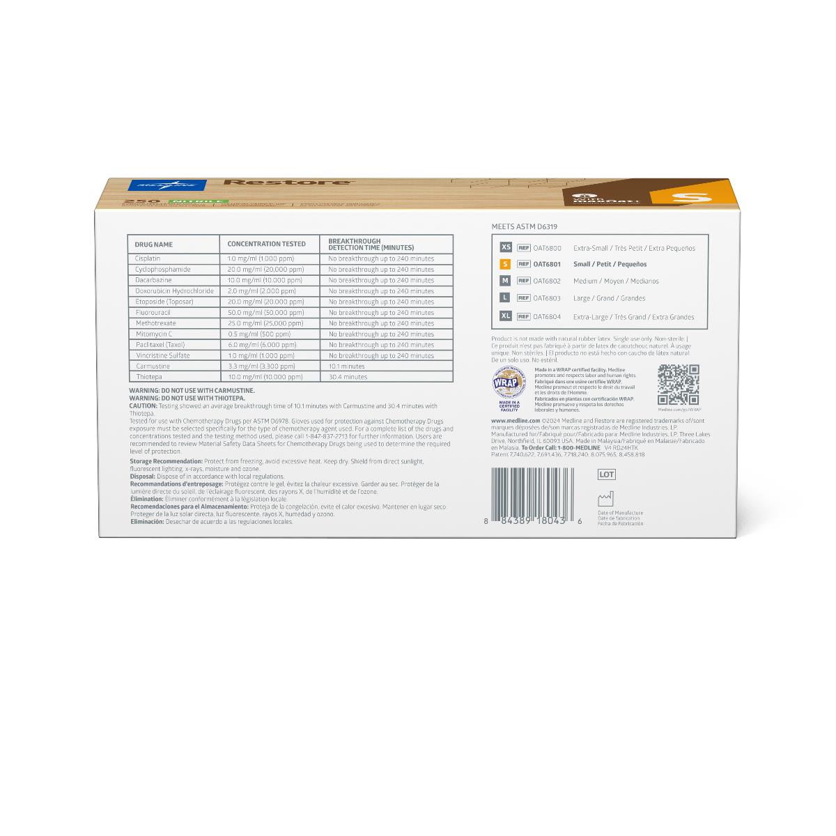 Restore Powder-Free Nitrile Exam Gloves with Oatmeal