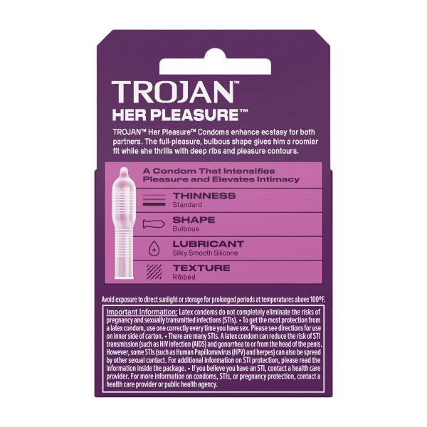 Trojan Her Pleasure Lubricated Condoms