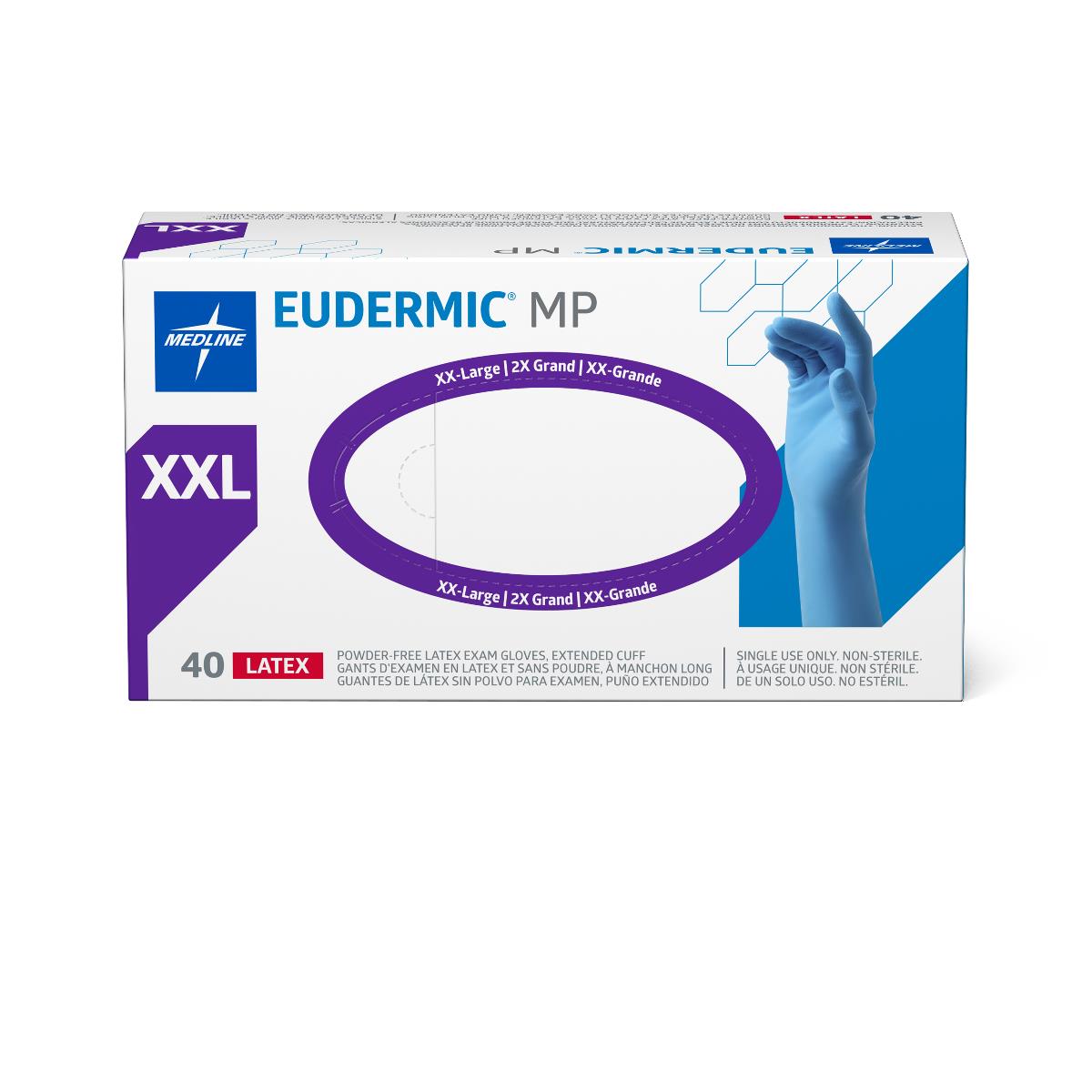 Eudermic MP High-Risk Powder-Free Latex Exam Gloves