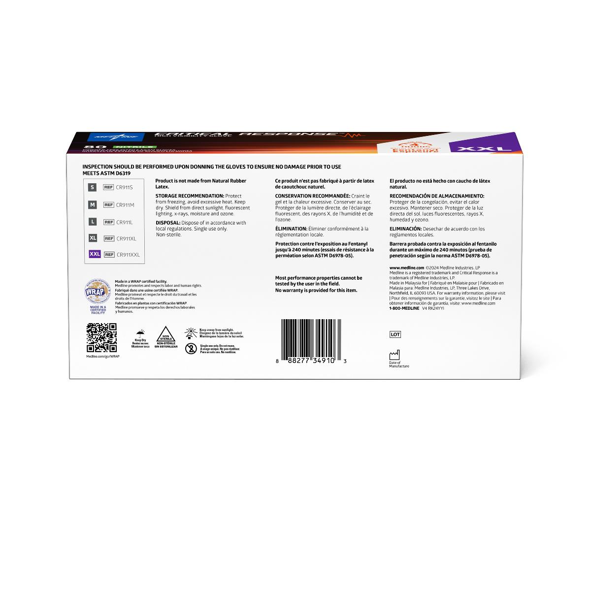 Critical Response Powder-Free Nitrile Exam Gloves