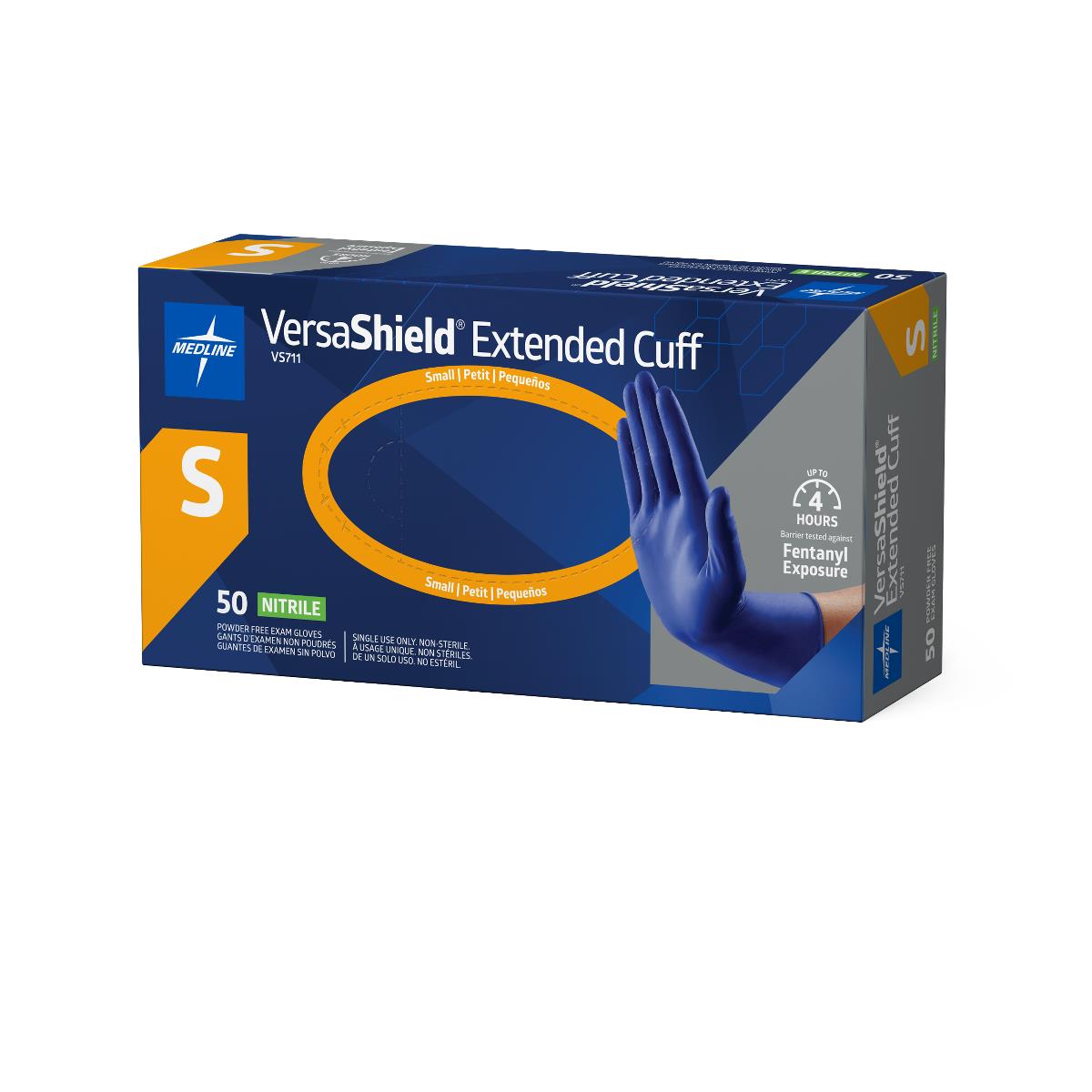 VersaShield Extended Cuff Powder-Free Nitrile Exam Gloves